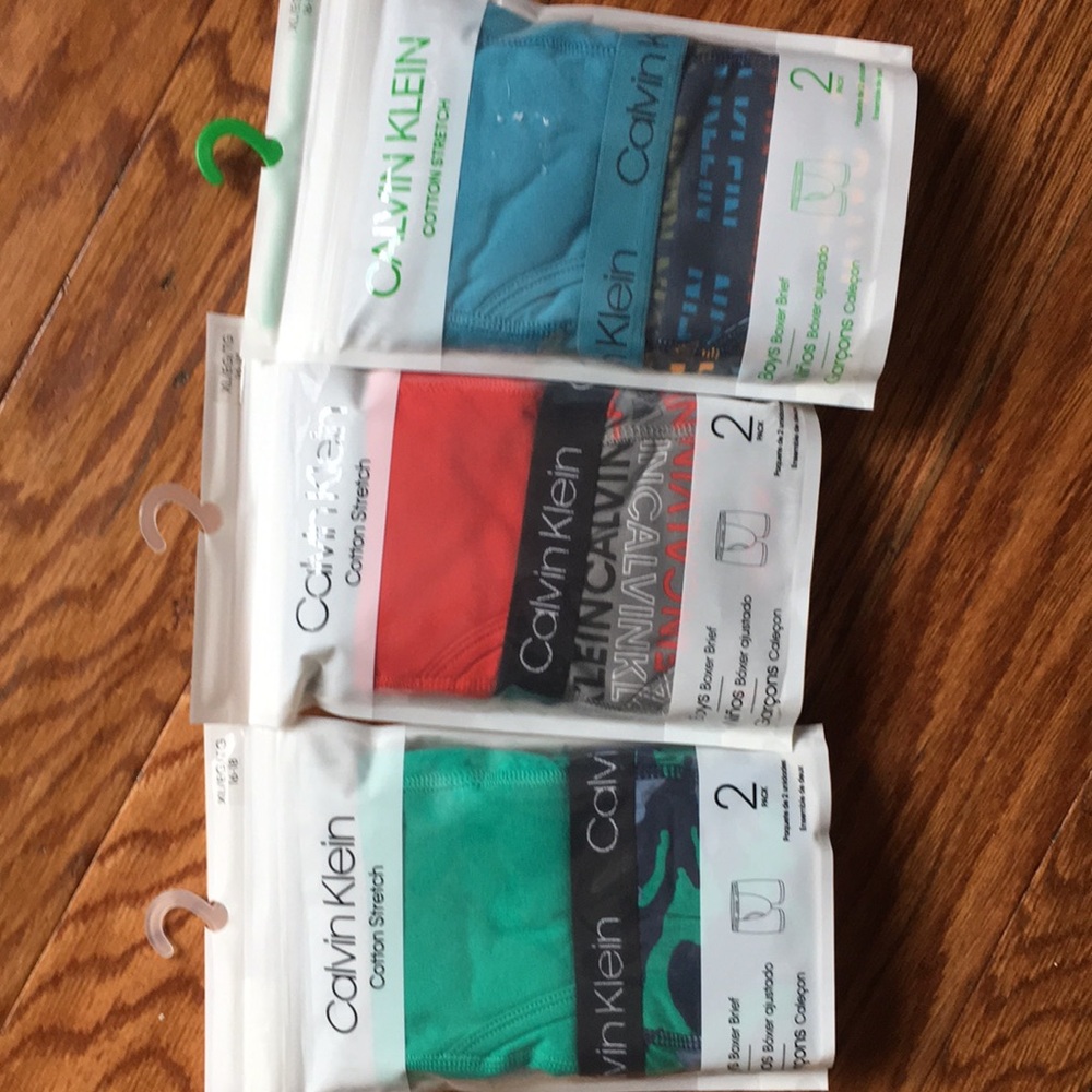 Boys XL Calvin Klein boxer briefs NIB